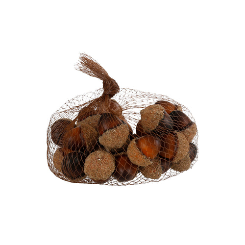 Brown Deco Acorn 30pcs (10 cm)