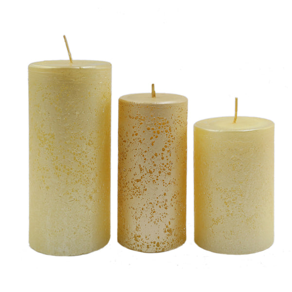 Cream Pillar Candle (12cm)