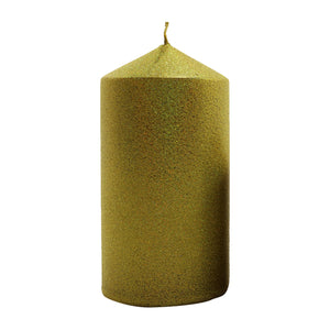 Gold Kiev Pillar Candle (15cm)