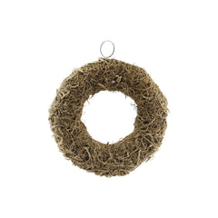White Curly Moss Wreath (25cm)