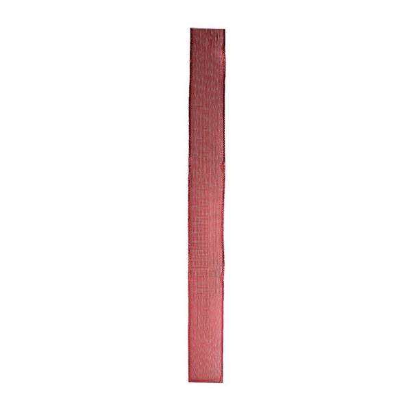 Red Woven Wired Ribbon