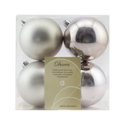 Plain baubles matt 10cm iceblue