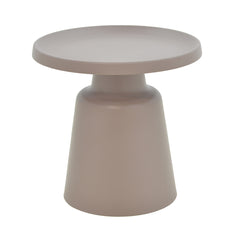 Ginoze Cappuccino Metal Side Table (50 cm)