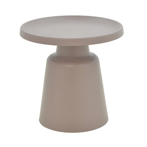 Ginoze Cappuccino Metal Side Table (50 cm)