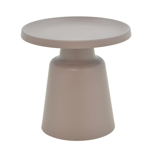 Ginoze Cappuccino Metal Side Table (50 cm)