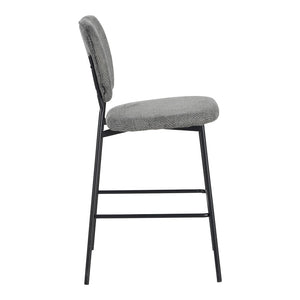 Dark Grey Cathair Bouclé Bar Stool (100 cm)