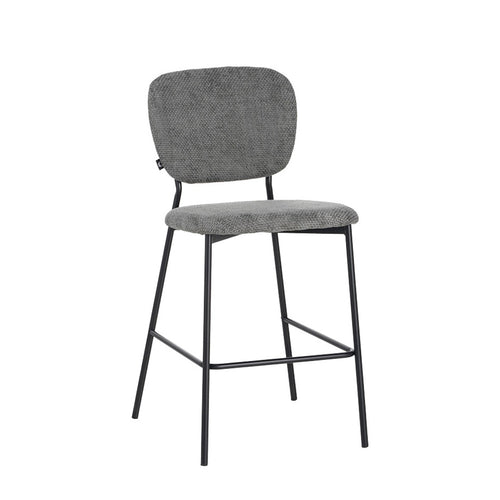 Dark Grey Cathair Bouclé Bar Stool (100 cm)