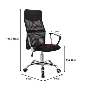 Joel II Black Mesh Office Chair (123 cm)