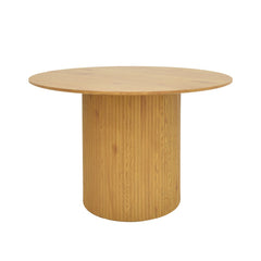 Karulo Sonoma Round MDF Dining Table (120 cm)