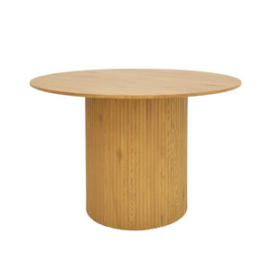 Karulo Sonoma Round MDF Dining Table (120 cm)
