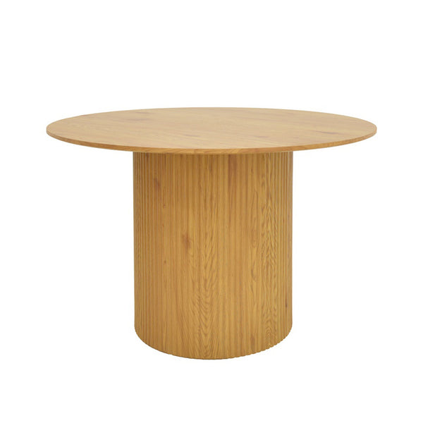Karulo Sonoma Round MDF Dining Table (120 cm)