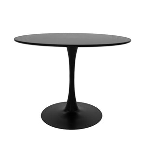 Balou Black Marble-Effect MDF Table (120 cm)