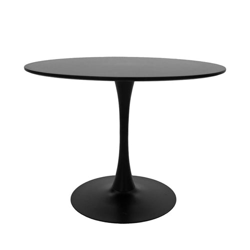 Balou Black Marble-Effect MDF Table (120 cm)