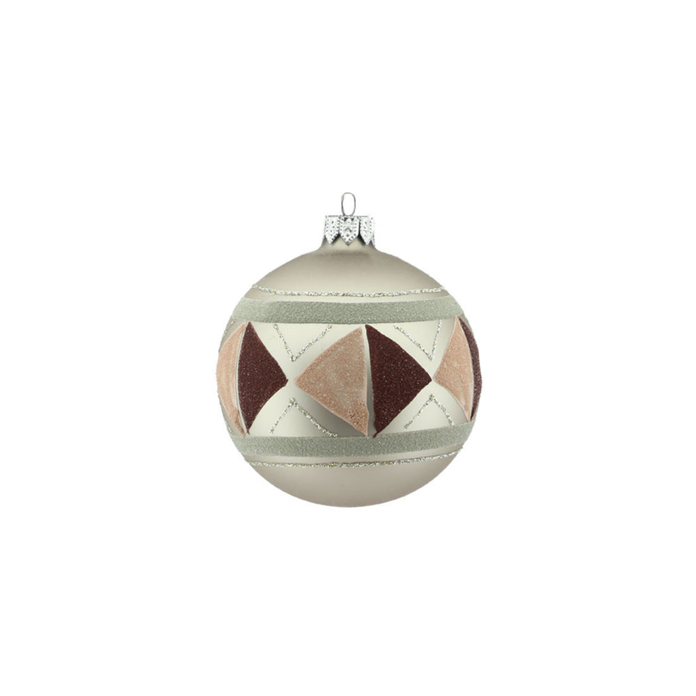 Graphic Design Glass Bauble (8cm)