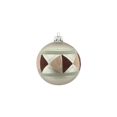 Graphic Design Glass Bauble (8cm)
