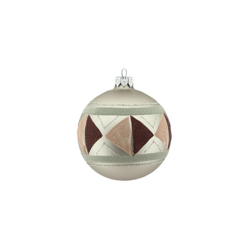 Graphic Design Glass Bauble (8cm)