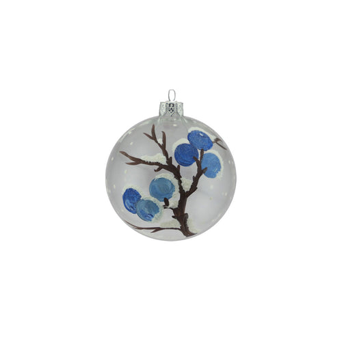 Berry Deco Glass Bauble (8cm)