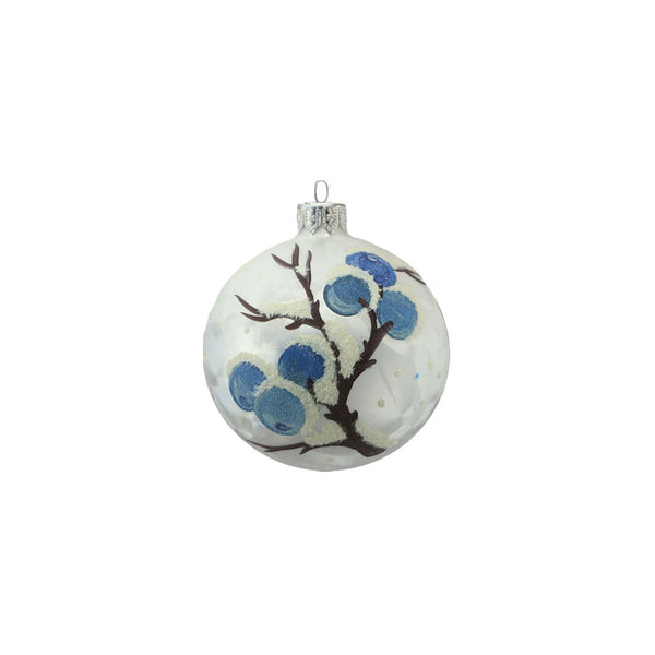 Berry Deco Glass Bauble (8cm)