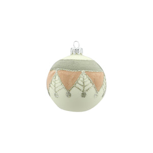 Graphic Design Glass Bauble (8cm)