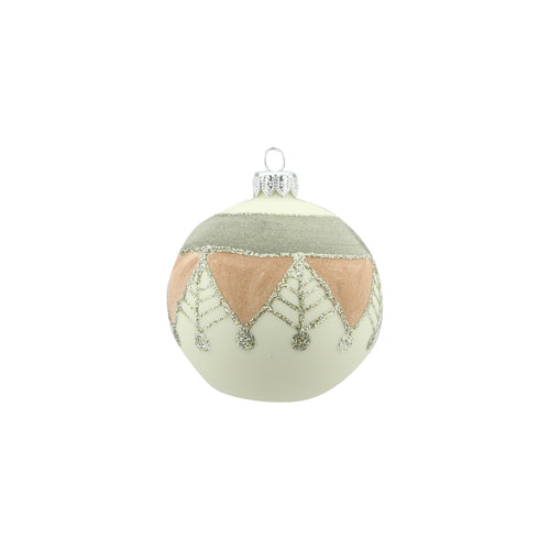 Graphic Design Glass Bauble (8cm)