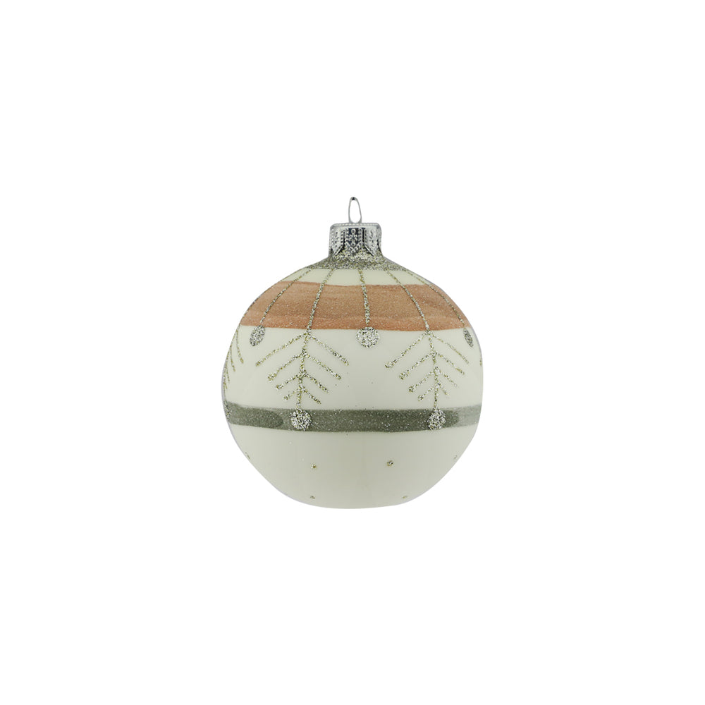 Graphic Design Glass Bauble (8cm)
