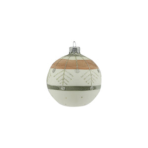 Graphic Design Glass Bauble (8cm)