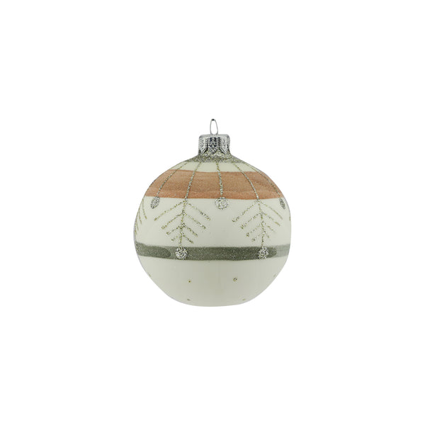 Graphic Design Glass Bauble (8cm)