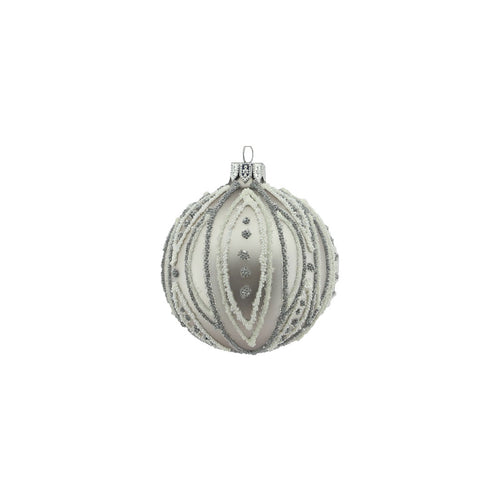 Glitter Glass Bauble (8cm)