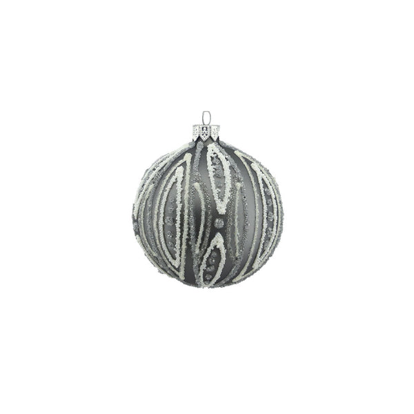 Glitter Glass Bauble (8cm)