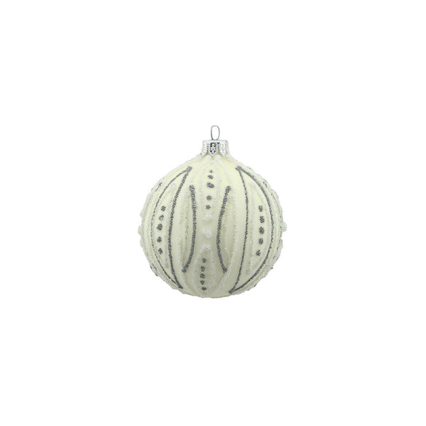 Glitter Glass Bauble (8cm)