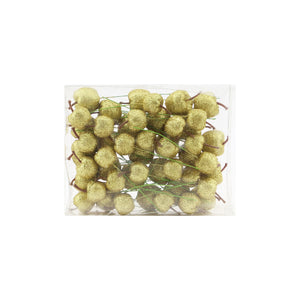 Gold Wire Apples 48pcs