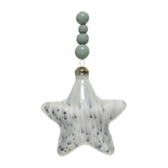 Glass Figure Hanger Marble (8cm)