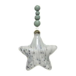 Glass Figure Hanger Marble (8cm)