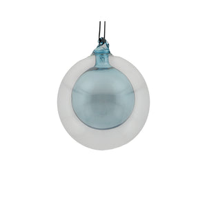 Glass Bauble-in-Bauble (10cm)