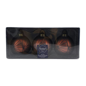 Graphic Glitter Glass Bauble (8cm)