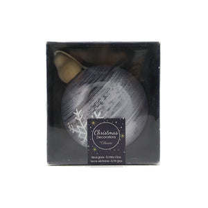 Glass Snowflake Bauble (10cm)