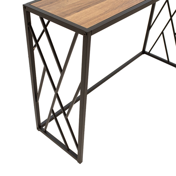 Ivy Console Table Walnut Black (120 cm)