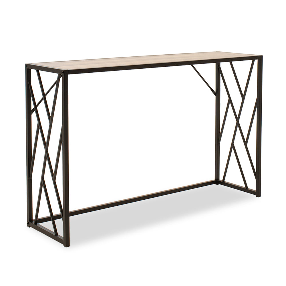 Ivy Console Table Walnut Black (120 cm)