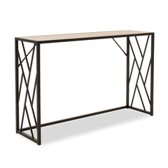 Ivy Console Table Walnut Black (120 cm)