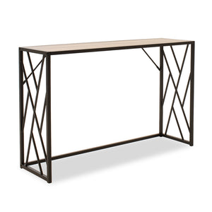 Ivy Console Table Walnut Black (120 cm)