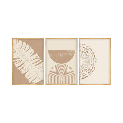Terpen I Triptych Canvas Painting (70 cm)