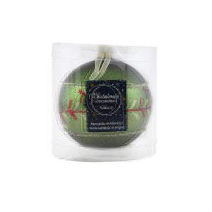 Branch Design Glass Bauble (10cm)