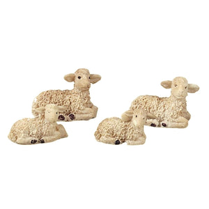 Sheep in resin, 3x1.5x2 cm – set of 4 pcs