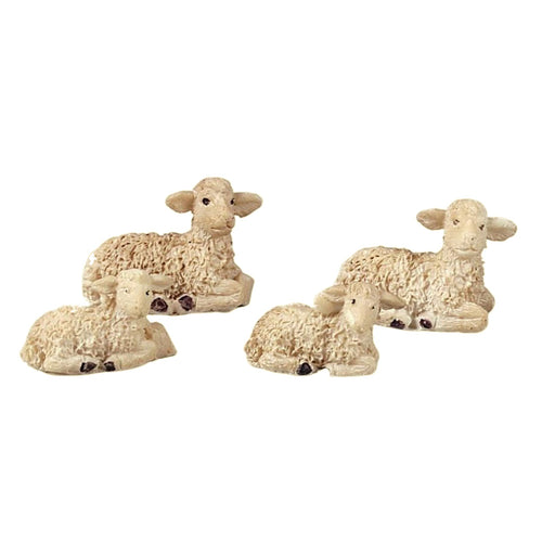 Sheep in resin, 3x1.5x2 cm – set of 4 pcs