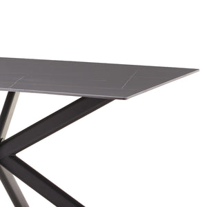 Bethan Grey Sintered Stone Dining Table (180 cm)