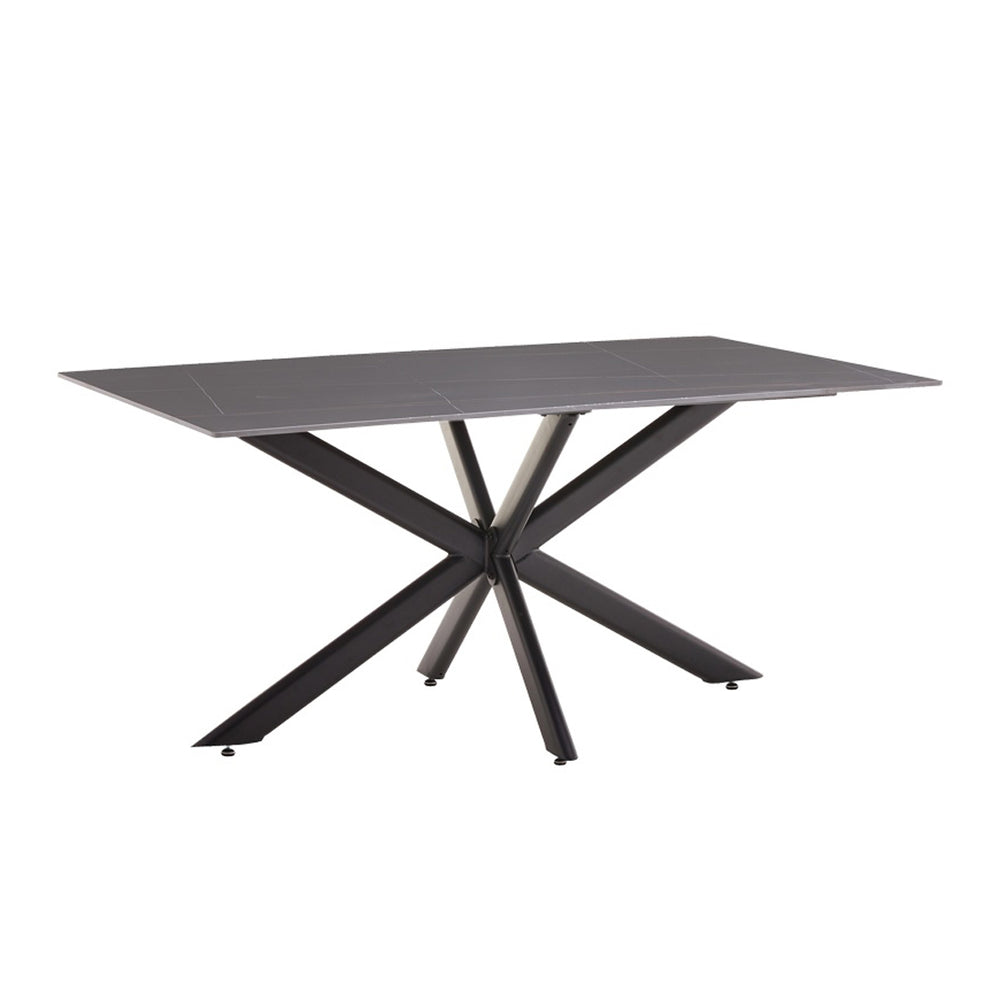 Bethan Grey Sintered Stone Dining Table (180 cm)