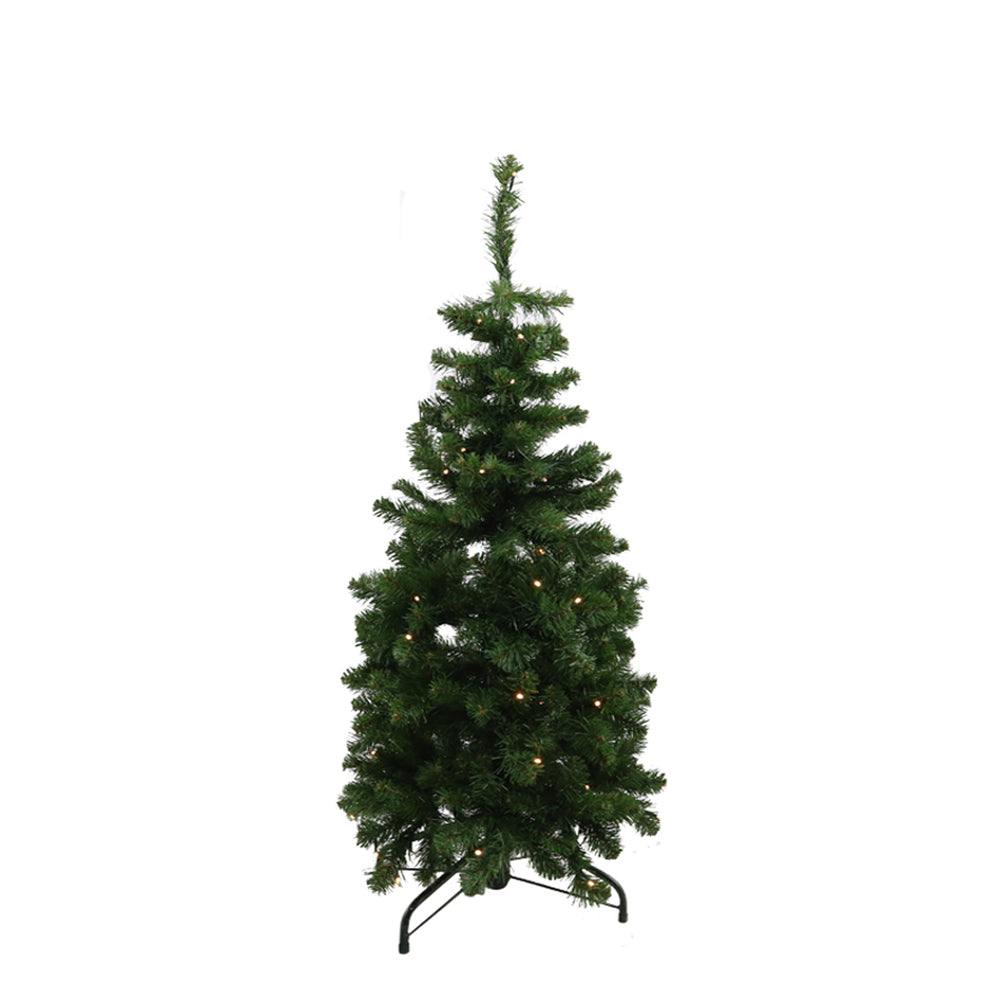 Green Pencil Pine Christmas Tree with LEDs (120cm)