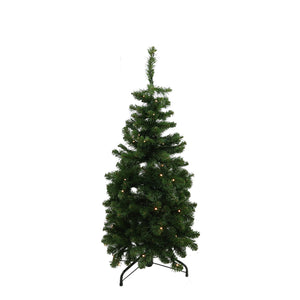 Green Pencil Pine Christmas Tree with LEDs (120cm)
