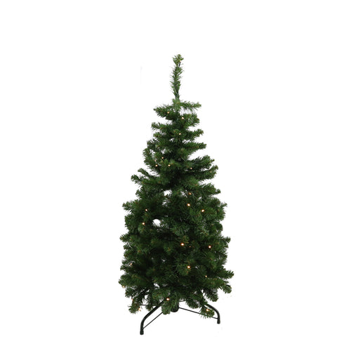 Green Pencil Pine Christmas Tree with LEDs (120cm)