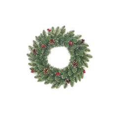 Creston wreath berry green frosted TIPS 106 - d45cm